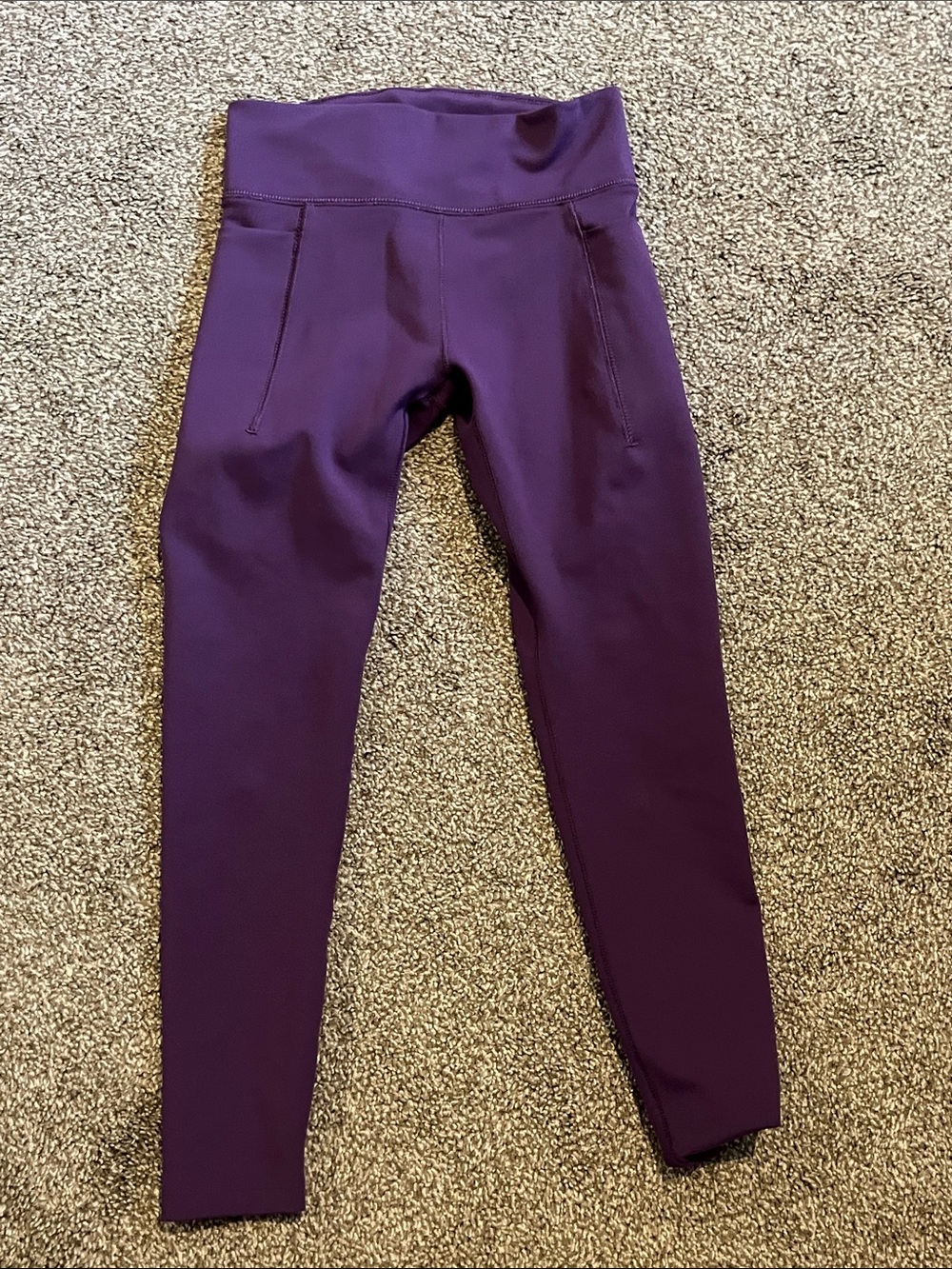 DSG Plum Purple High-Waist Kids Leggings